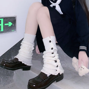 サイドボタンレッグウォーマー◆ソックス レッグウォーマー