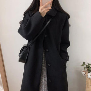 ロング丈ウールコート◆アウター S、M、L、XL、XXL
