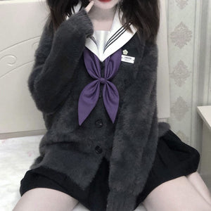 イミテーションミンクカーディガン◆アウター S、M、L、XL