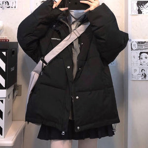 フード付中綿フェイクツーピースジャケット◆アウター S、M、L、XL、XXL