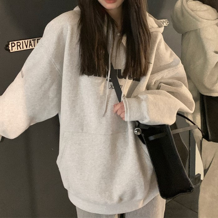 レタープリントパーカーsingular◆パーカー カジュアル系 M、L、XL、XXL