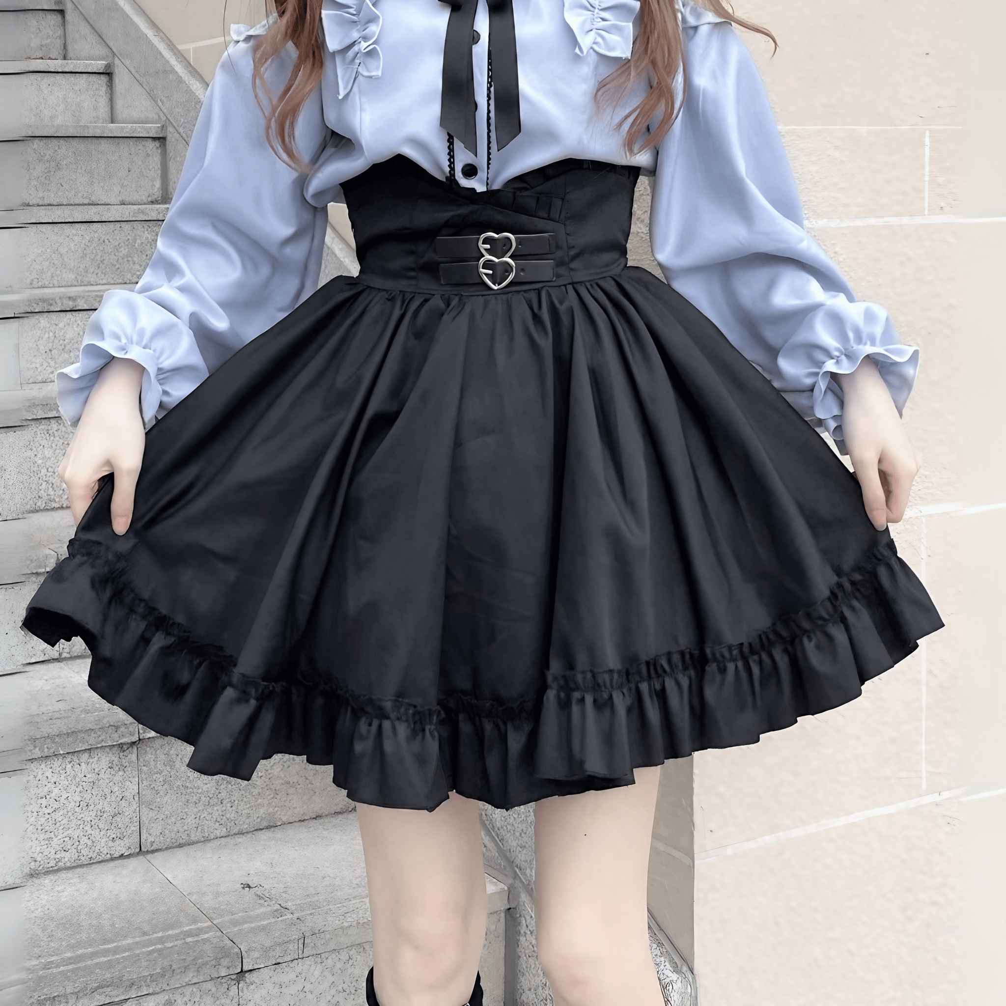 ハイウエストアンブレラスカート◇ミニスカート 地雷系 S、M、L ハイウエストアンブレラスカート◇ミニスカート 地雷系 S、M、L