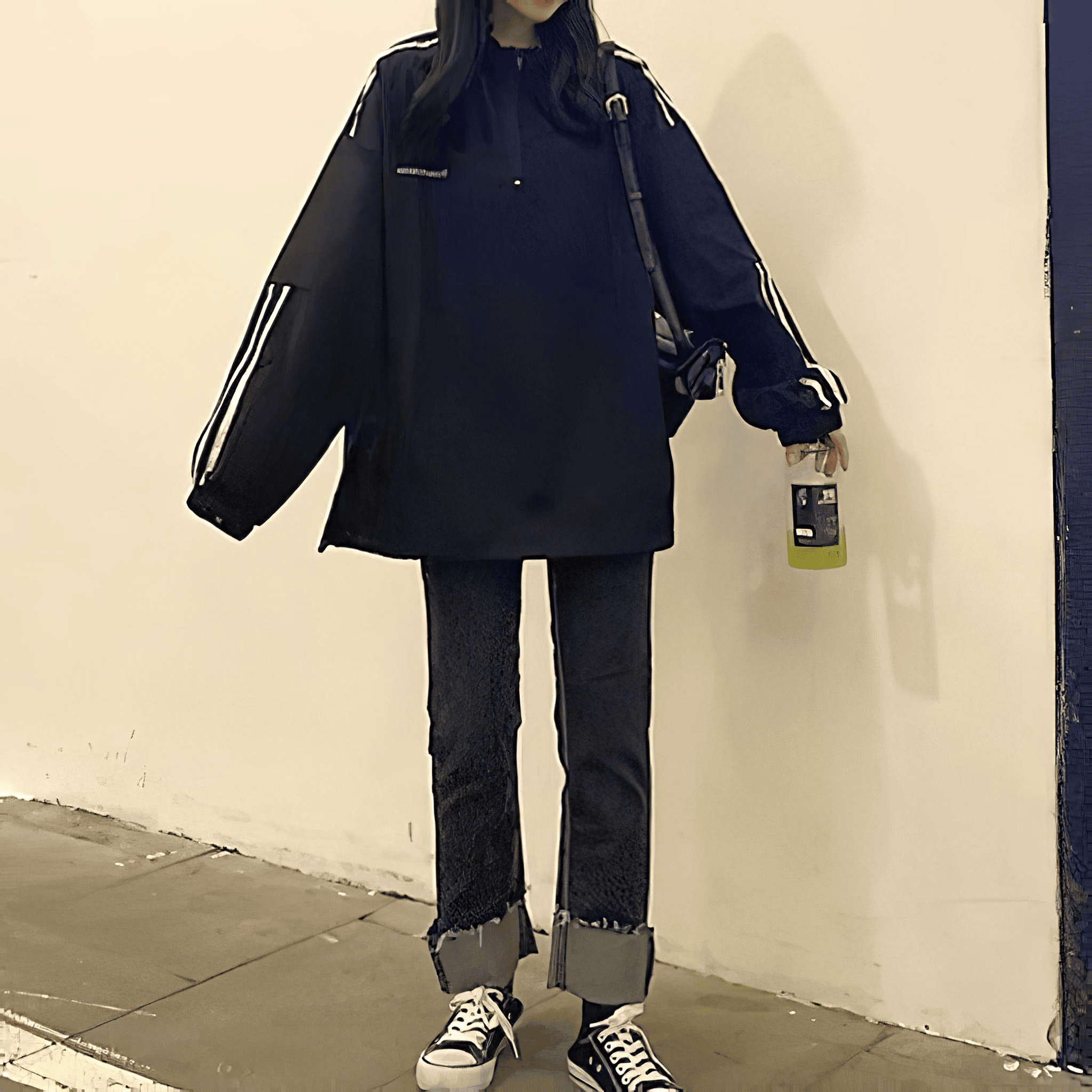 ハーフジップアップジャケット◆ジャケット ガーリー系 M、L、XL、XXL