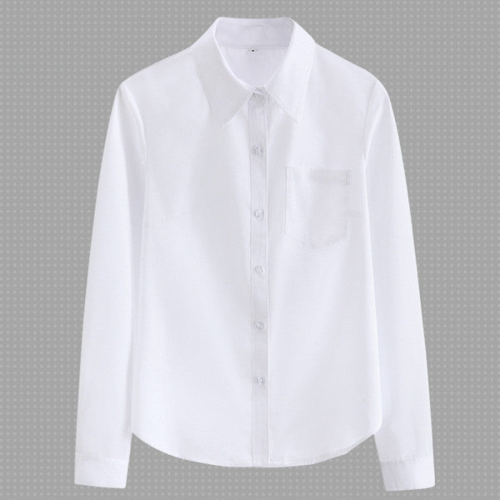【サービス品】長袖無地シャツ◆トップス　XS、S、M、L、XL、XXL、XXXL