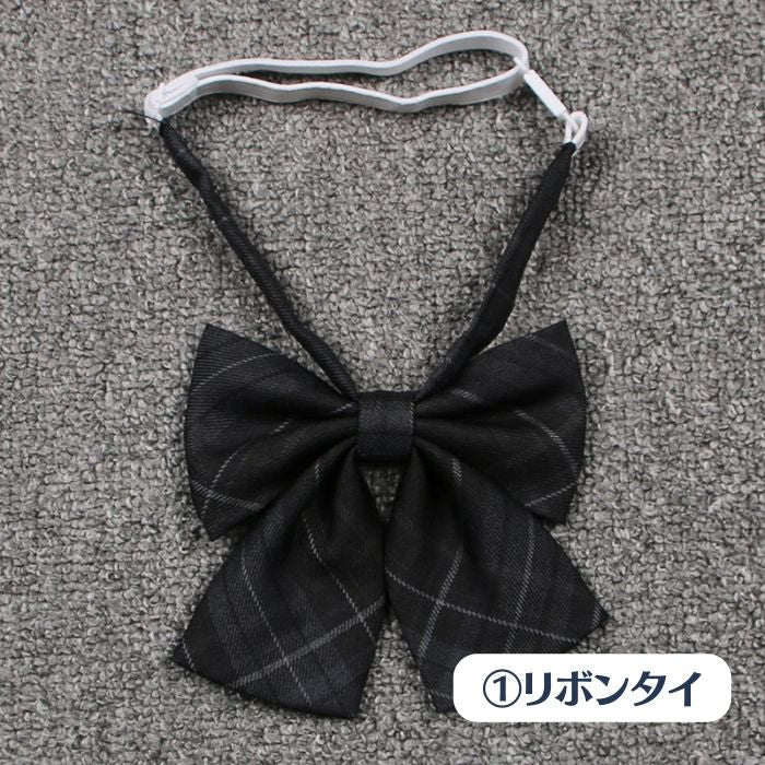 チェック柄リボンタイ・ネクタイ[2]◆学生服リボン・ネクタイ 学生服