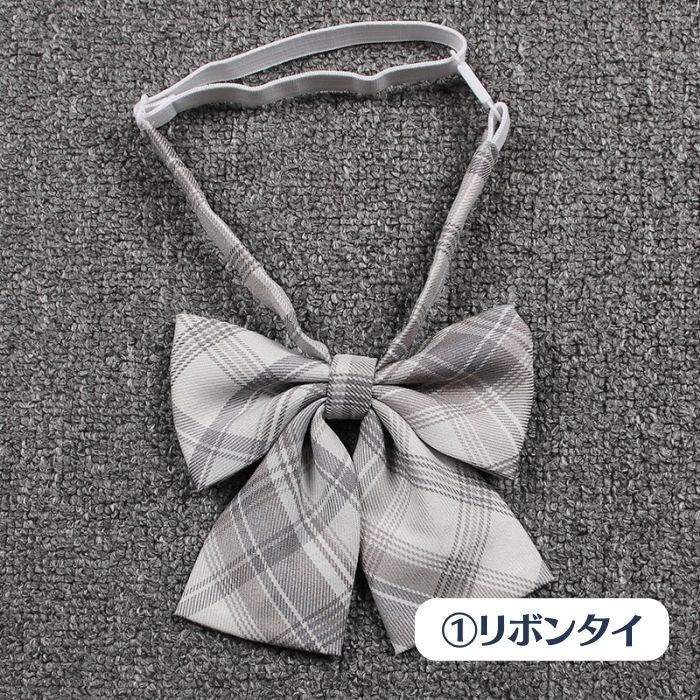 チェック柄リボンタイ・ネクタイ[21]◆学生服リボン・ネクタイ 学生服
