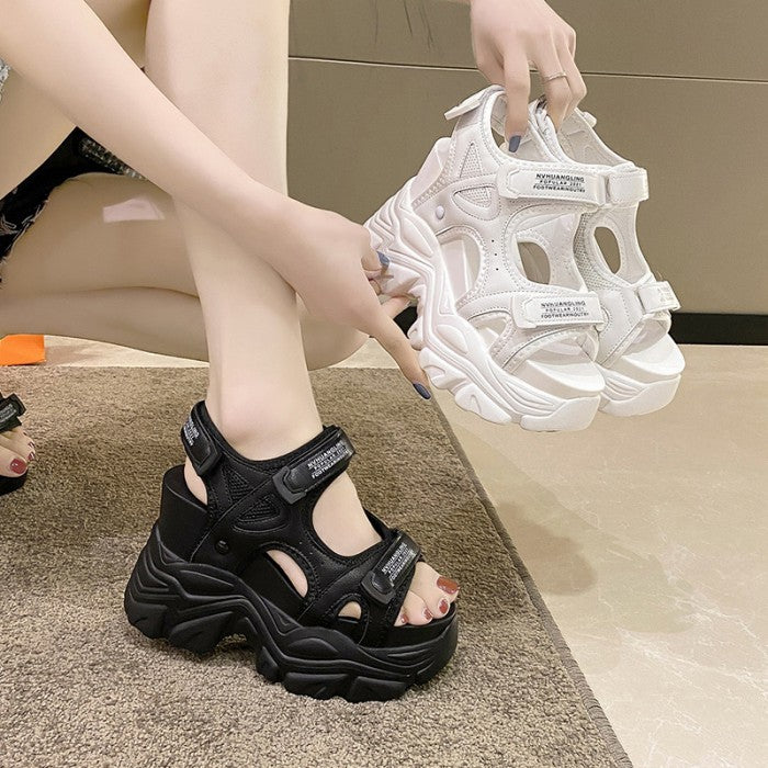 カジュアル厚底サンダル10.5cmヒール◆サンダル シューズ