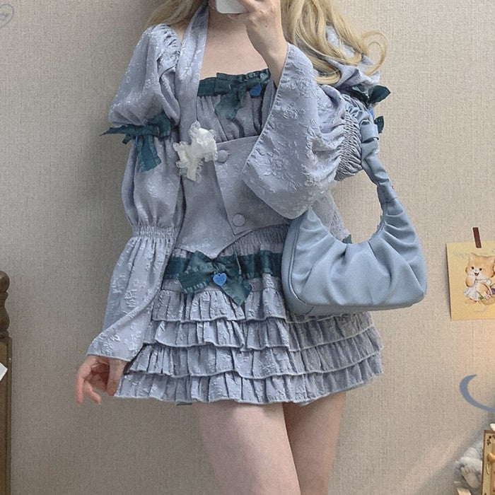 ミニリボンティアードケーキスカート◆スカート ガーリー系 ワンサイズ