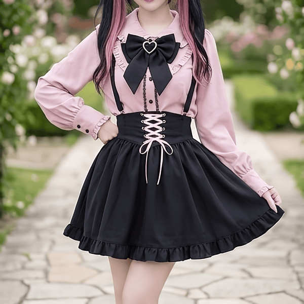 【AngelShare】ドールカラーフリルカフスブラウス◆ブラウス 地雷系 S、M、L