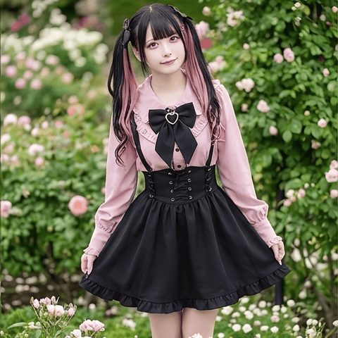 【AngelShare】ドールカラーフリルカフスブラウス◆ブラウス 地雷系 S、M、L