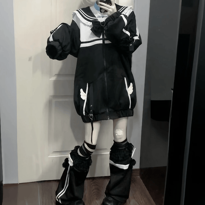 イデアルーチェ】 セーラージャケット ブラック 【公式通販】 イデアルーチェ】 セーラージャケット ブラック 【公式通販】