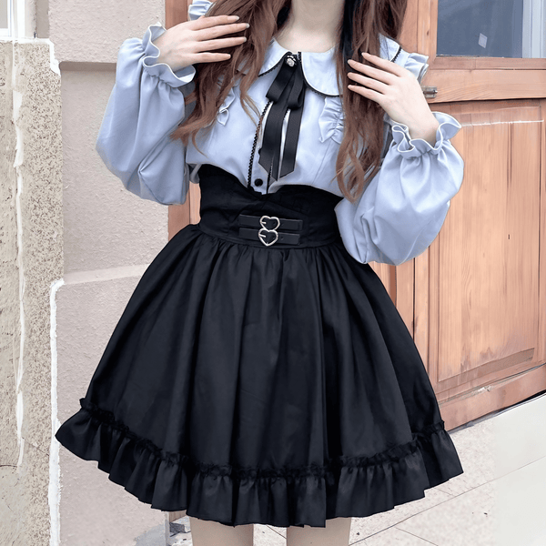 長袖ブラウス&スカート CATCOCOONクラシカルドール 黒 長袖ブラウス&スカート CATCOCOONクラシカルドール 黒