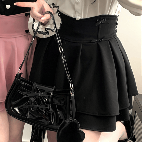 ガーリーフリルスカート◆ミニスカート ガーリー系 S、M、L