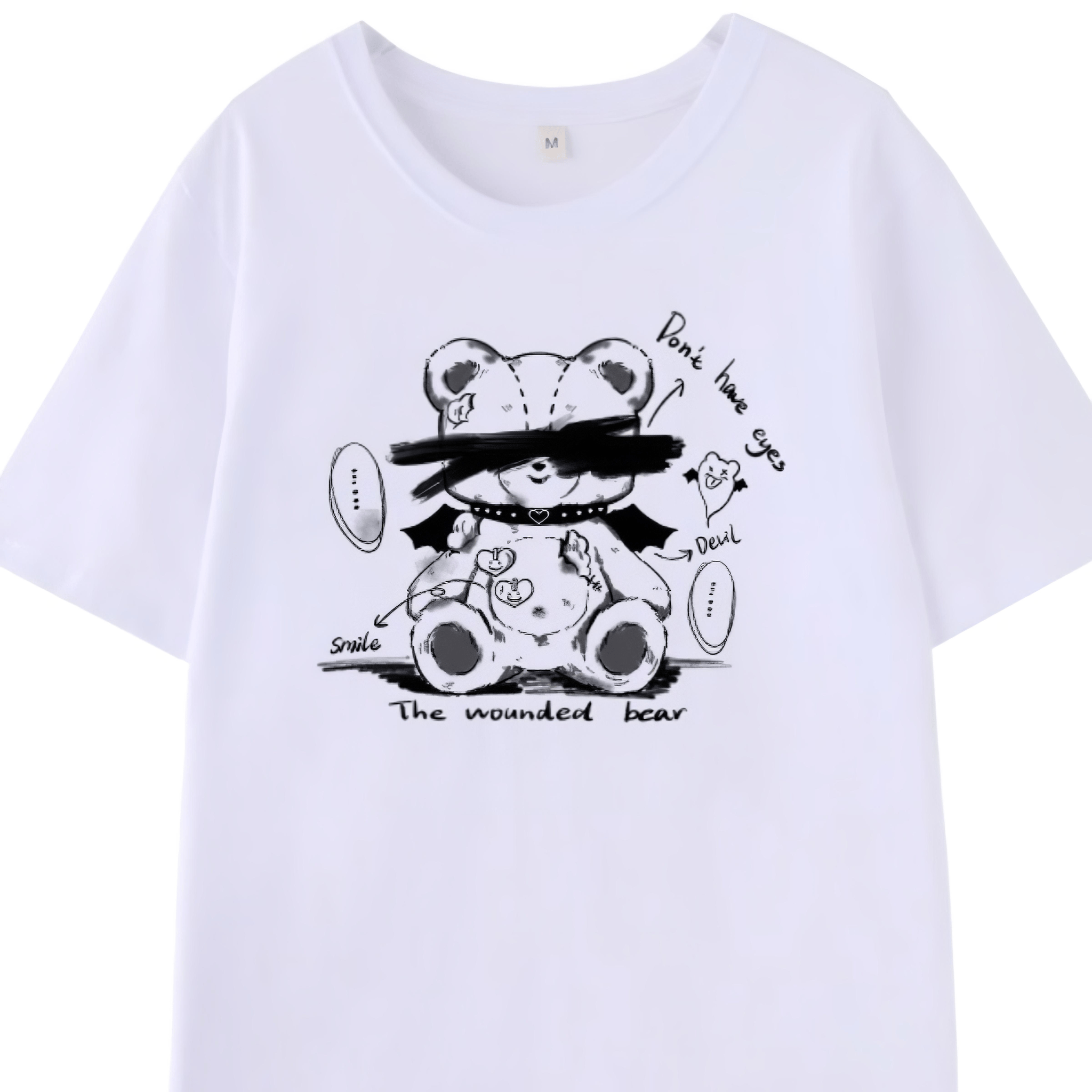 TIHCC クマ 柄 シャツ 地雷 | STUCKLEISTENSTYROPOR.DE