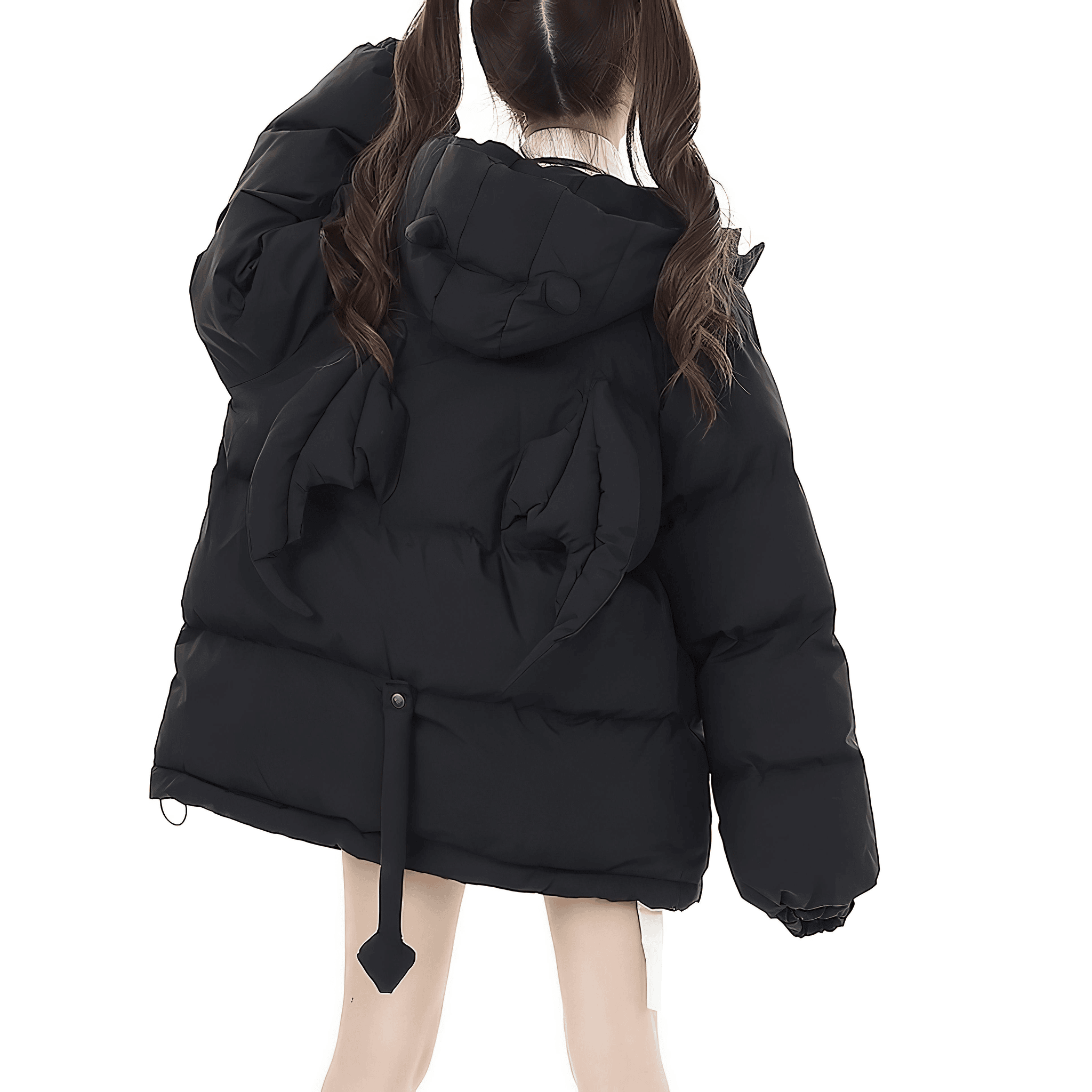 【CrazyGirl】バッグ付小悪魔羽モチーフジャケット◆コート 地雷系 S、M、L、XL