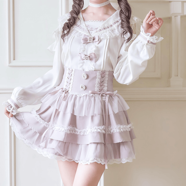 千鳥柄ミニスカート❤️秋冬用レース付き地雷系ファッション 千鳥柄ミニスカート❤️秋冬用レース付き地雷系ファッション
