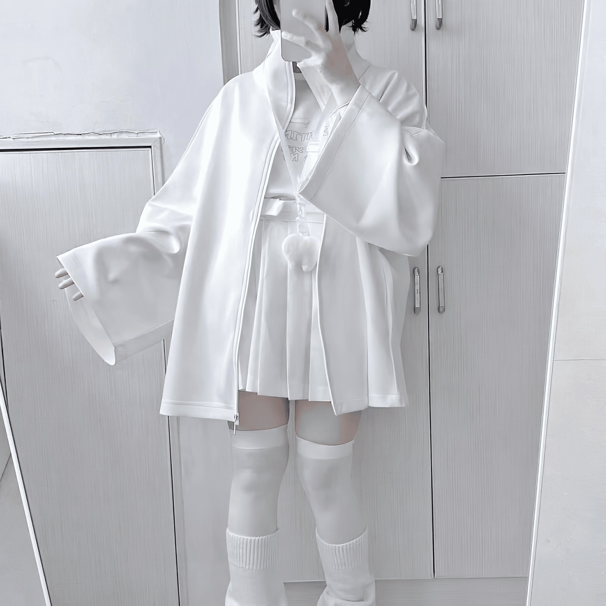スタンドカラーゆる袖アウター◆ジャケット ガーリー系 S、M、L、XL、XXL