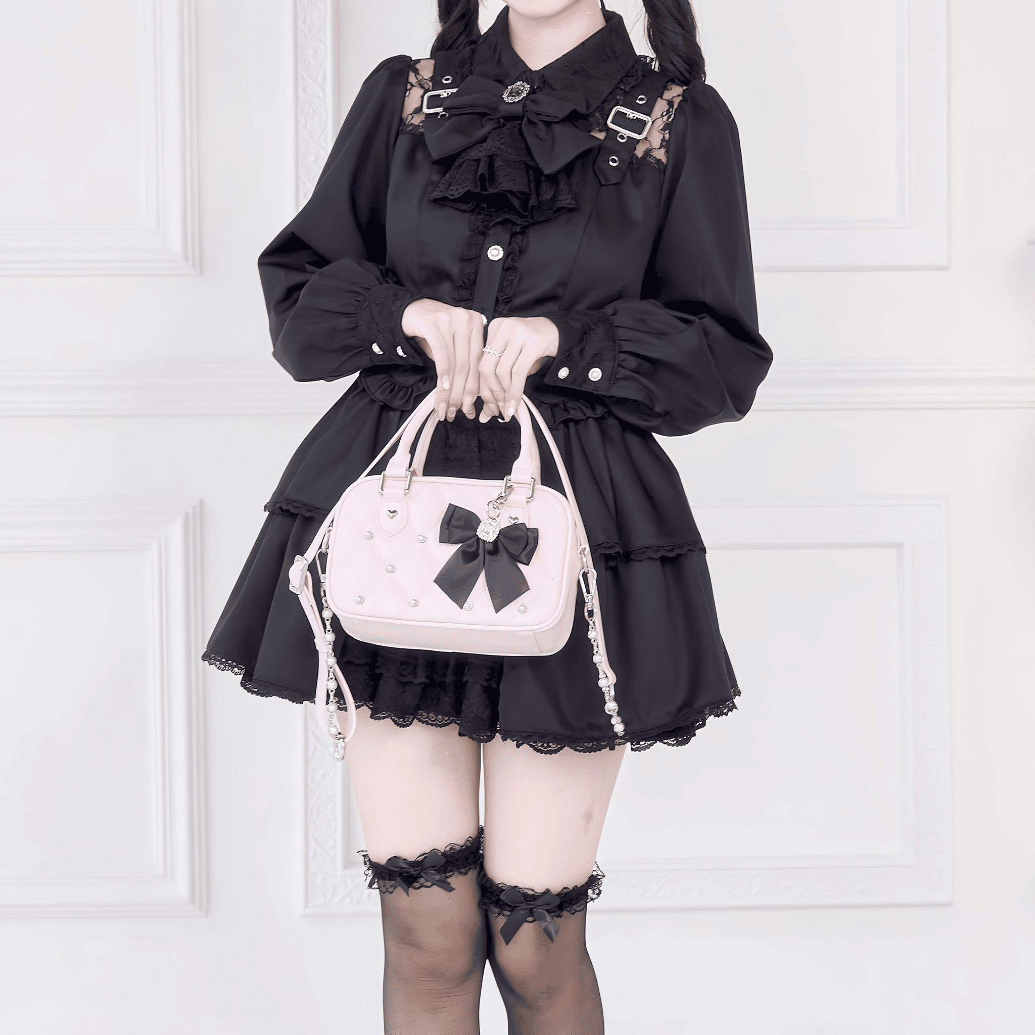 NoGenki】ドールライクフリルロングブラウス◇ブラウス 地雷系 M、L