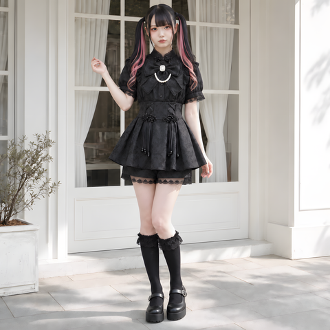 【AngelShare】フリルパフスリーブ半袖ブラウス◆ブラウス 地雷系 M、L、XL、XXL
