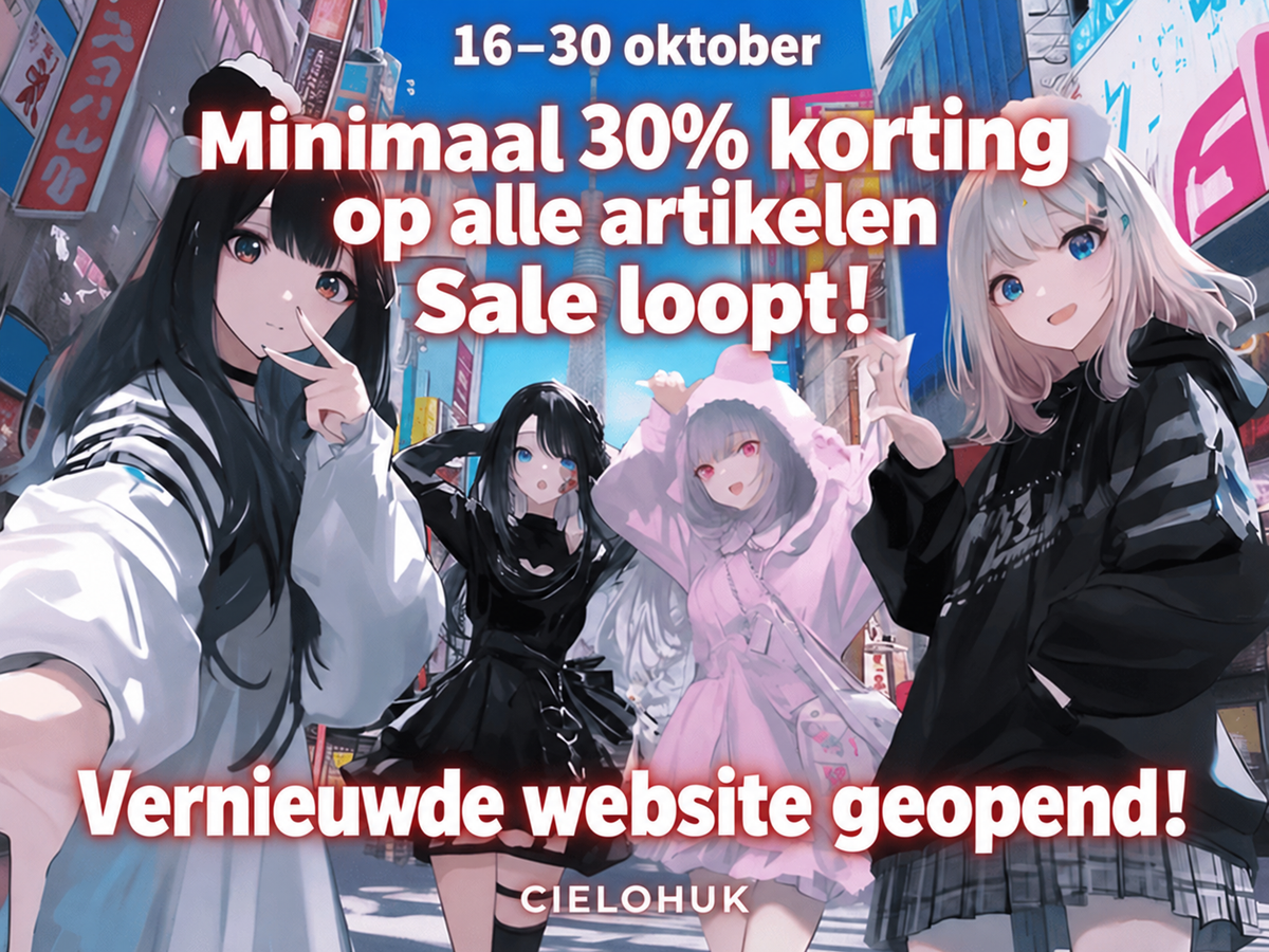 Aankondiging van de sale ter ere van onze vernieuwing