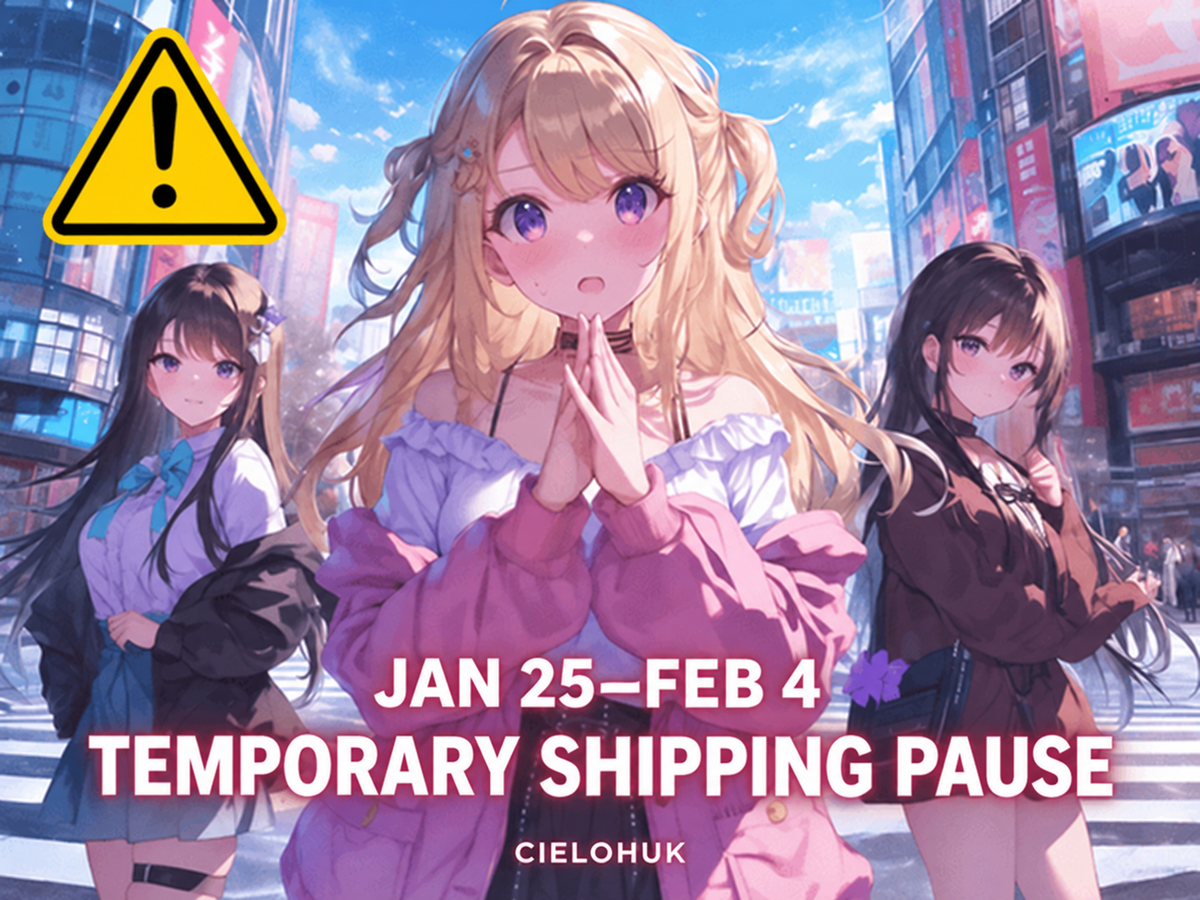 Shipping Paused from January 25 to February 4