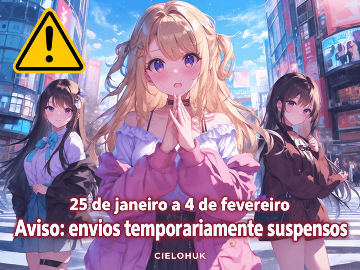 Aviso de suspensão temporária das operações de envio de 25 de janeiro a 4 de fevereiro