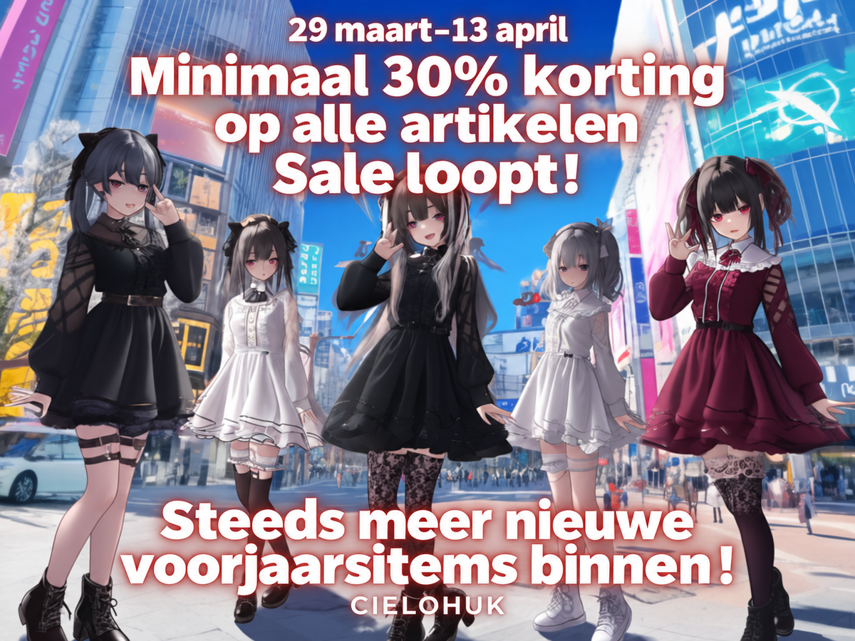 Sale met nieuwe voorjaarsartikelen nu bezig!