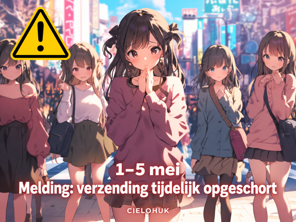 Tijdens Golden Week liggen de verzendactiviteiten van 1 mei～5 mei stil