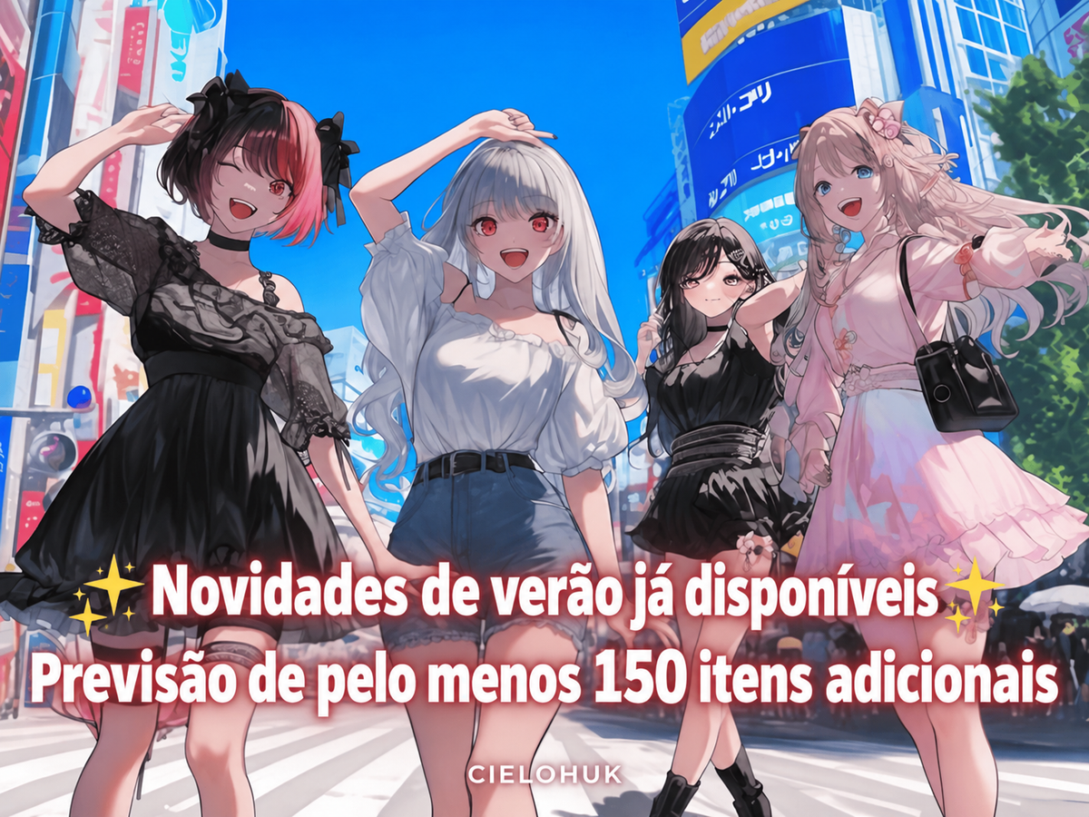 Começaram a chegar os itens de verão!