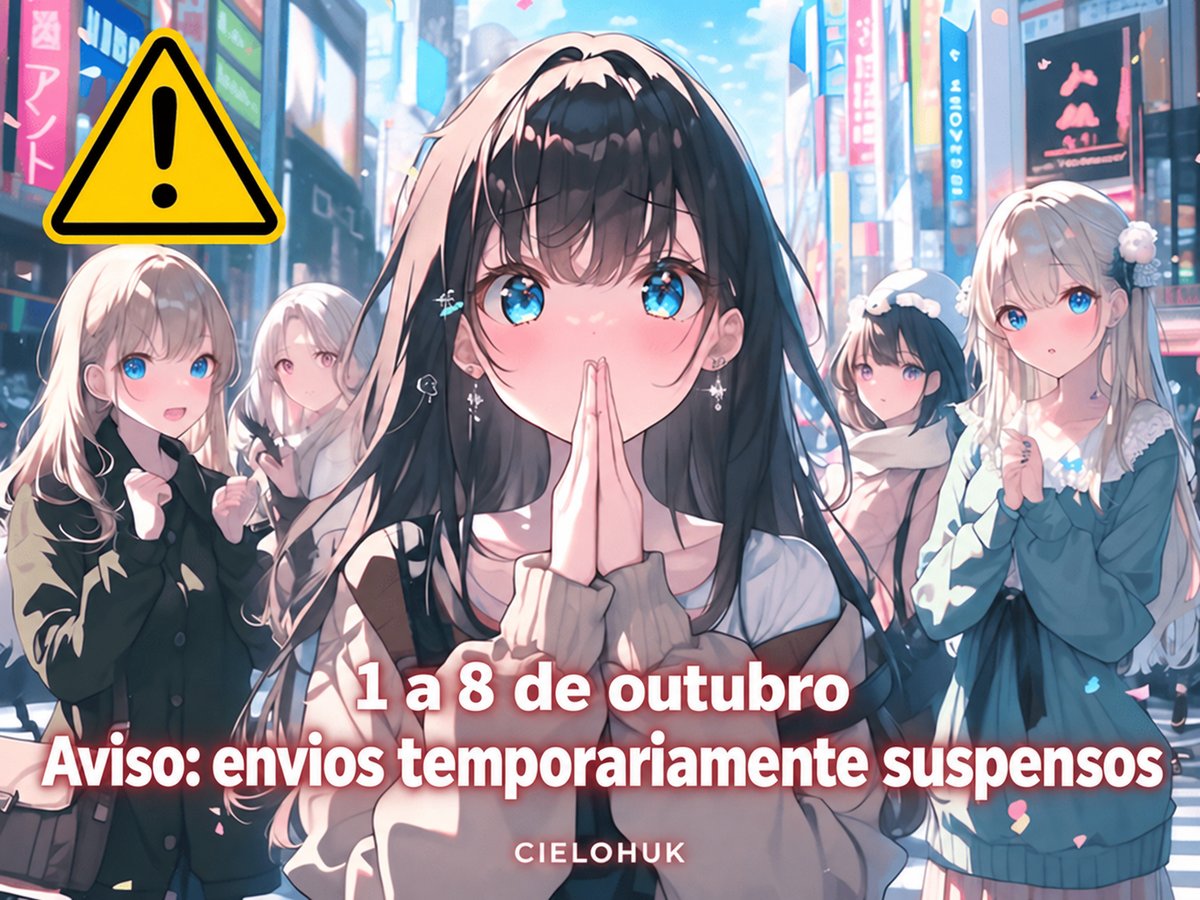 Aviso de suspensão temporária das operações de envio de 1 a 8 de outubro