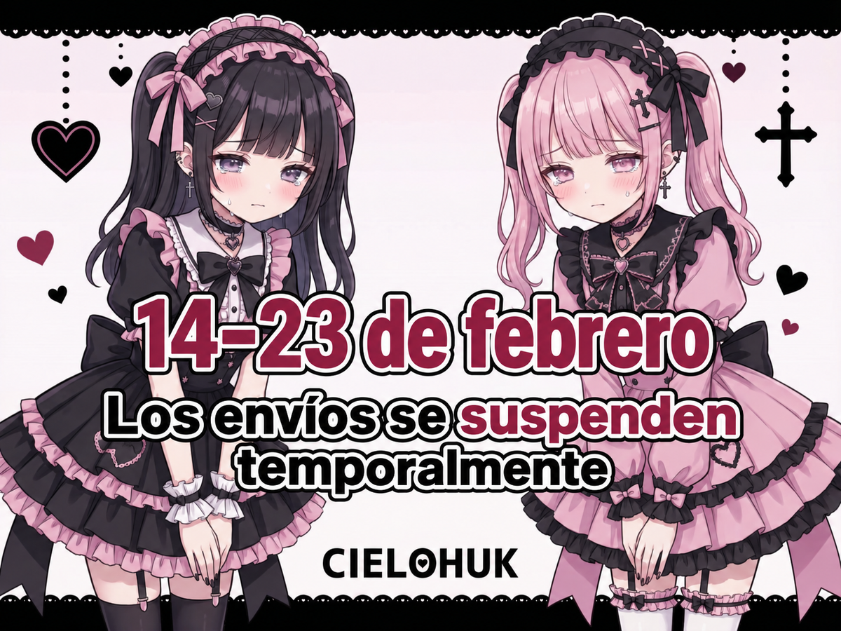 Aviso: suspensión temporal de los envíos del 14 de febrero al 23 de febrero