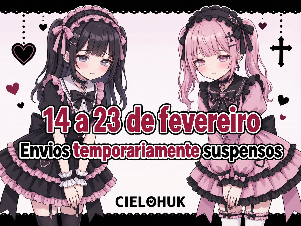 Aviso de suspensão temporária das operações de envio de 14 a 23 de fevereiro